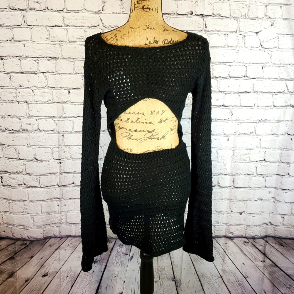 Peppermayo 'Down For The Ride' Crochet Mini Dress Size M/L — NWT - Picture 5 of 12